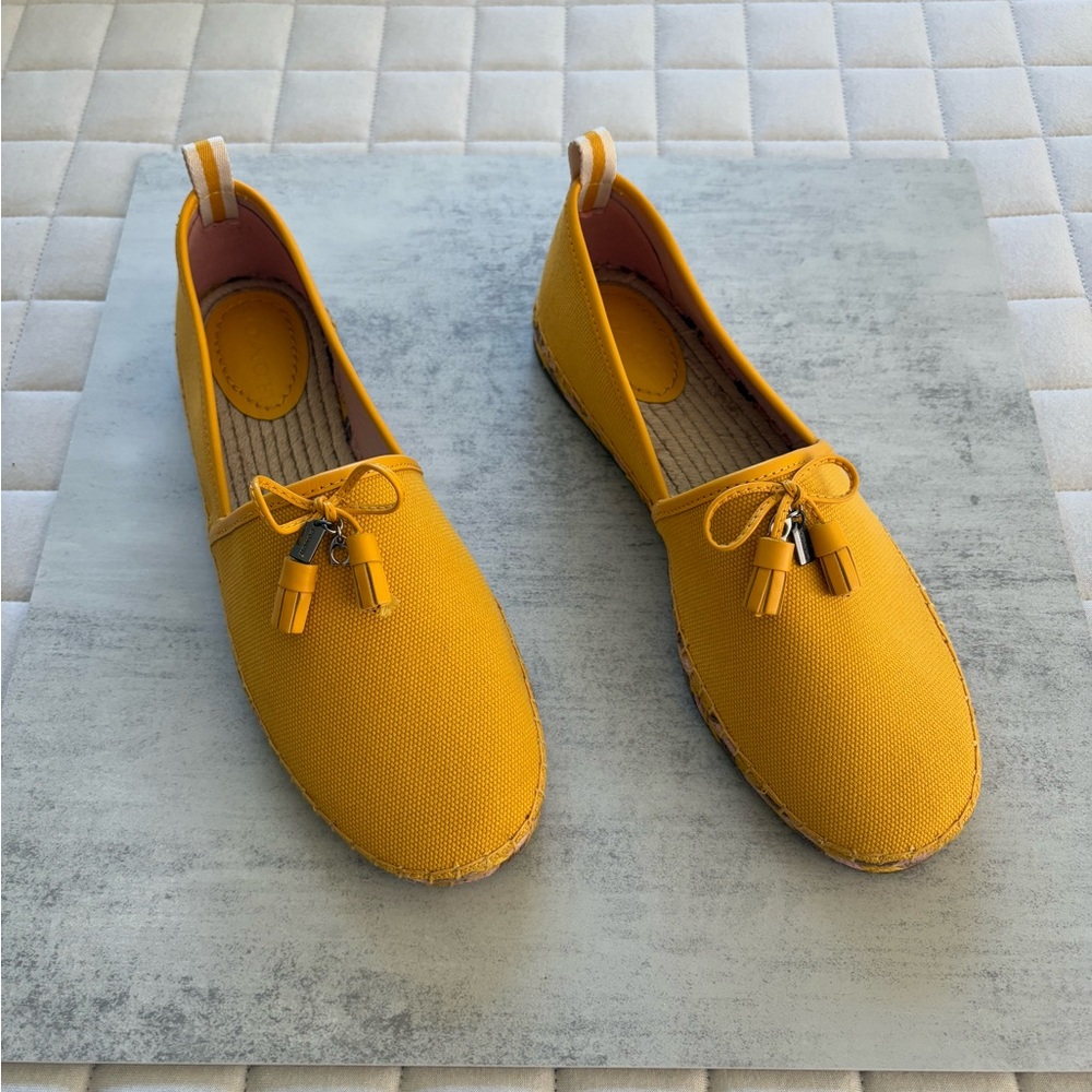 Coach Women’s Madison Canary Yellow Espadrilles